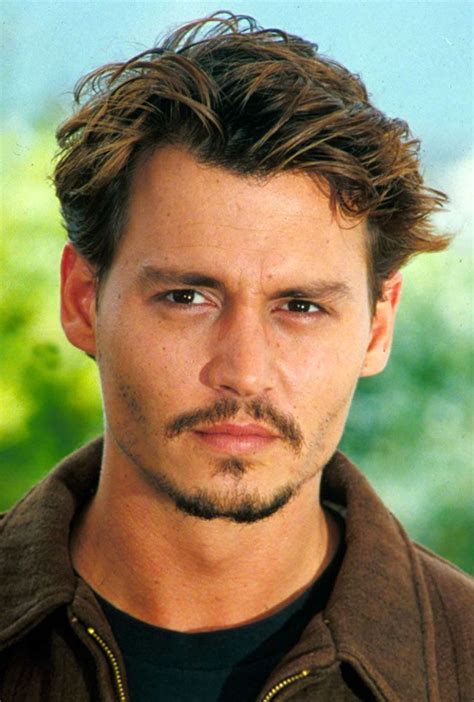 johnny depp young facial hair.